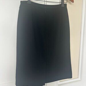 Ann Taylor Women's Wool Black Skirt, 4